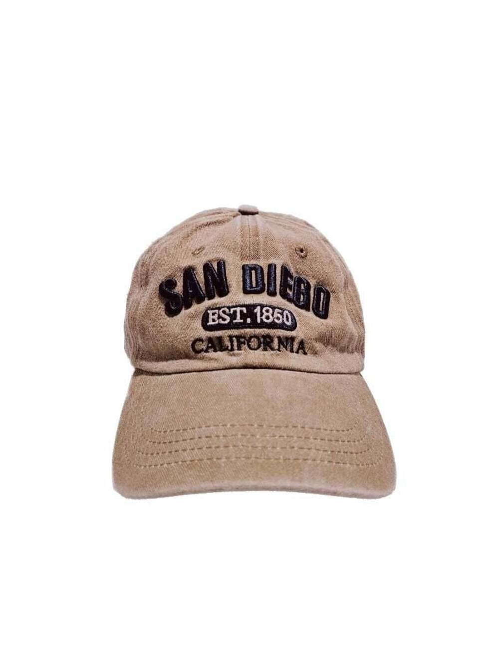 Free Style San Diego California Est. 1850 Embroidered Washed Cotton Baseball Cap